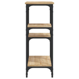 Console Table Sonoma Oak 80x29x75 cm Engineered Wood - 45-Degree Angle