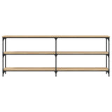 Console Table Sonoma Oak 200x29x75 cm Engineered Wood - Top-Down View