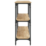 Console Table Sonoma Oak 200x29x75 cm Engineered Wood - 45-Degree Angle