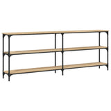 Console Table Sonoma Oak 200x29x75 cm Engineered Wood - Rear View