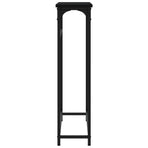 Console Table Black 75x19.5x75 cm Engineered Wood
