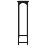Console Table Black 75x19.5x75 cm Engineered Wood - 45-Degree Angle