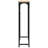 Console Table Sonoma Oak 75x19.5x75 cm Engineered Wood - 45-Degree Angle