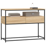 Console Table Sonoma Oak 100x40x75 cm Engineered Wood - Side View