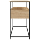 Console Table Sonoma Oak 100x40x75 cm Engineered Wood - Close-Up Angle