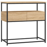Console Table Sonoma Oak 75x40x75 cm Engineered Wood - Front View