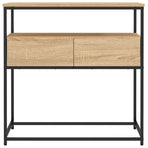 Console Table Sonoma Oak 75x40x75 cm Engineered Wood