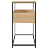 Console Table Sonoma Oak 75x40x75 cm Engineered Wood - Close-Up Angle
