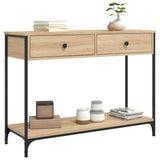 Console Table Sonoma Oak 100x34.5x75 cm Engineered Wood - Side View