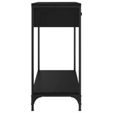 Console Table Black 75x34.5x75 cm Engineered Wood