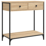 Console Table Sonoma Oak 75x34.5x75 cm Engineered Wood