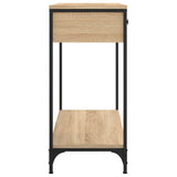 Console Table Sonoma Oak 75x34.5x75 cm Engineered Wood - Close-Up Angle