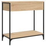 Console Table Sonoma Oak 75x34.5x75 cm Engineered Wood - Low Angle