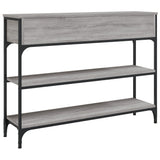 Console Table Grey Sonoma 100x25x75 cm Engineered Wood