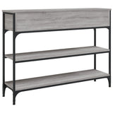 Console Table Grey Sonoma 100x25x75 cm Engineered Wood - Low Angle