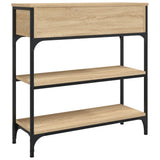 Console Table Sonoma Oak 72.5x25x75 cm Engineered Wood - Low Angle