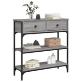 Console Table Grey Sonoma 72.5x25x75 cm Engineered Wood - Side View