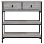 Console Table Grey Sonoma 72.5x25x75 cm Engineered Wood