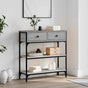 Console Table Grey Sonoma 72.5x25x75 cm Engineered Wood