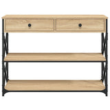 Console Table Sonoma Oak 100x28x75 cm Engineered Wood