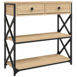 Console Table Sonoma Oak 75x28x75 cm Engineered Wood