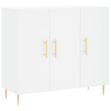 Sideboard White 90x34x80 cm Engineered Wood
