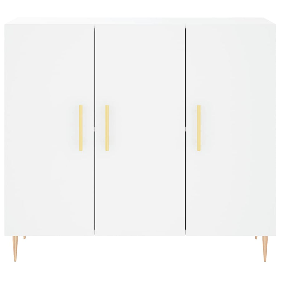Sideboard White 90x34x80 cm Engineered Wood