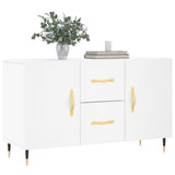 Sideboard White 100x36x60 cm Engineered Wood - Side View