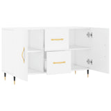 Sideboard White 100x36x60 cm Engineered Wood - 45-Degree Angle