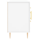 Sideboard White 100x36x60 cm Engineered Wood - Close-Up Angle