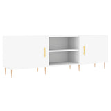 TV Cabinet White 150x30x50 cm Engineered Wood - Front View