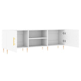 TV Cabinet White 150x30x50 cm Engineered Wood - Rear View