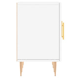 TV Cabinet White 150x30x50 cm Engineered Wood - Close-Up Angle