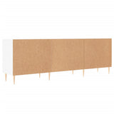 TV Cabinet White 150x30x50 cm Engineered Wood - Low Angle