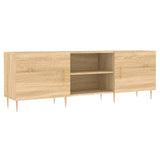 TV Cabinet Sonoma Oak 150x30x50 cm Engineered Wood - Front View