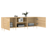 TV Cabinet Sonoma Oak 150x30x50 cm Engineered Wood - Top-Down View