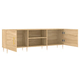 TV Cabinet Sonoma Oak 150x30x50 cm Engineered Wood - Rear View