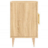 TV Cabinet Sonoma Oak 150x30x50 cm Engineered Wood - Close-Up Angle
