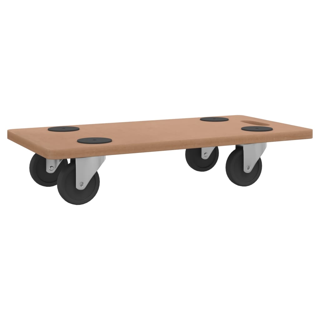 Dolly Trolleys 2 pcs Rectangular Engineered Wood