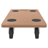 Dolly Trolleys 2 pcs Rectangular Engineered Wood - Top-Down View