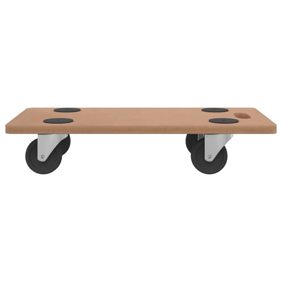Dolly Trolleys 2 pcs Rectangular Engineered Wood