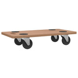 Dolly Trolleys 6 pcs Rectangular Engineered Wood - Rear View