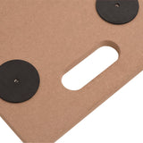 Dolly Trolleys 6 pcs Rectangular Engineered Wood - Close-Up Angle