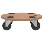 Dolly Trolleys 2 pcs Round Engineered Wood