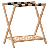 Luggage Rack 68x38x58 cm Bamboo - Front View