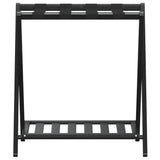 Luggage Rack Black 68x38x58 cm Bamboo - Side View