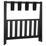 Luggage Rack Black 68x38x58 cm Bamboo - 45-Degree Angle