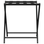 Luggage Rack Black 68.5x38x58 cm Bamboo