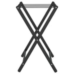 Luggage Rack Black 68.5x38x58 cm Bamboo