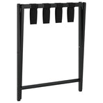 Luggage Rack Black 68.5x38x58 cm Bamboo